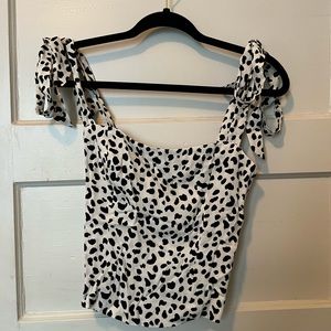 Reformation Ellora top ocelot